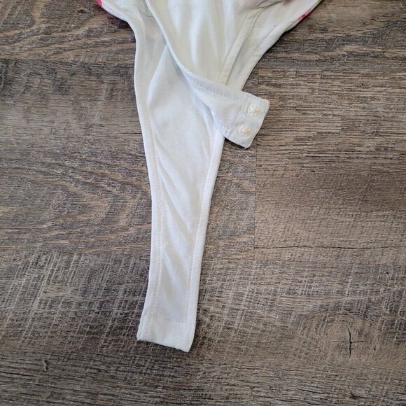 ZARA | Ruched Floral Strapless Bustier Bodysuit | Sz. XS - Picture 4 of 8